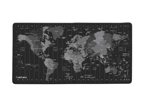 Подложка за мишка, Natec Mouse Pad Time Zone Map MAXI 800x400 mm - image 3
