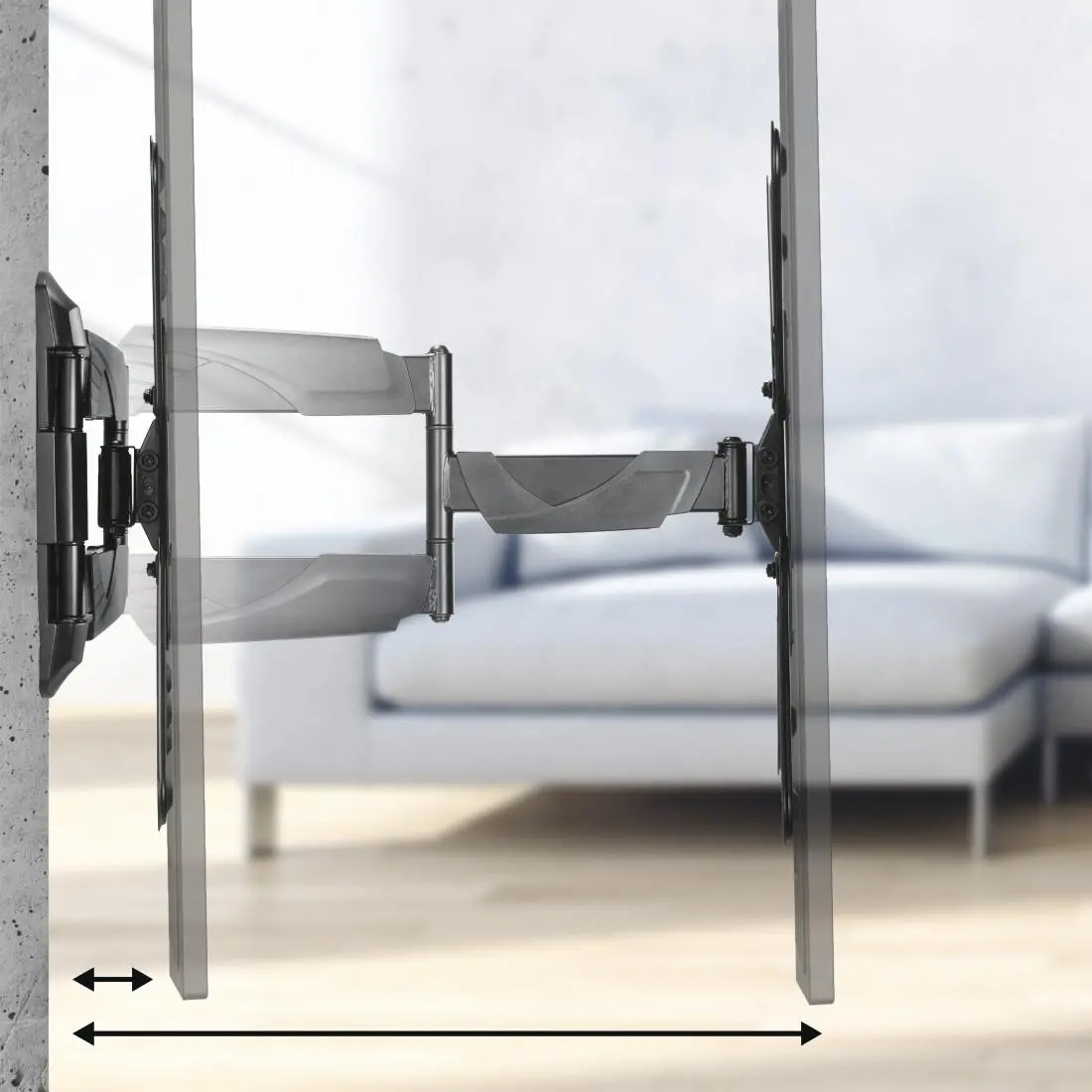 Βάση τοίχου για TV FULLMOTION, 165 εκ. (65"), 220828 - image 3