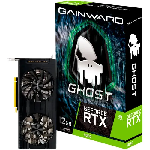 Gainward RTX 3060 Ghost 12GB GDDR6, 192bit, 1xHDMI, 3xDP, PCI-E 4.0, max resolution 7680x4320, recommended power 550W, NE63060019K9-190AU. - image 2