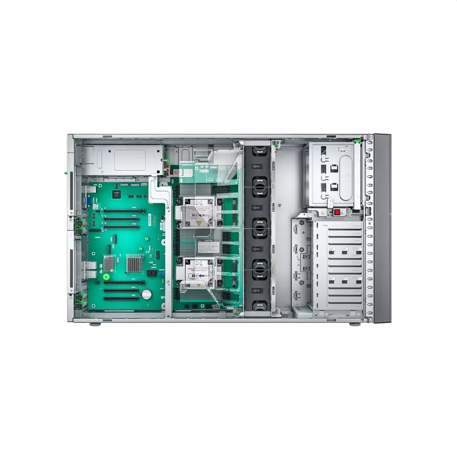 Сървър, Fujitsu PRIMERGY TX2550 M7, 1x Intel Xeon Silver 4410Y 12C 2.0 GHz, 32GB(1x32GB) 1Rx4 DDR5-4800 R ECC, NO HDD, 8x2.5" HP, 2x1GB(RJ45), ErP Lot9 conf.for 8x HDDs, iRMC Adv.pack, iRMCS6 eLCM License, No PCord, TPM 2.0 V1, Modular PSU 900W HP, FTS wide/FTS - image 2