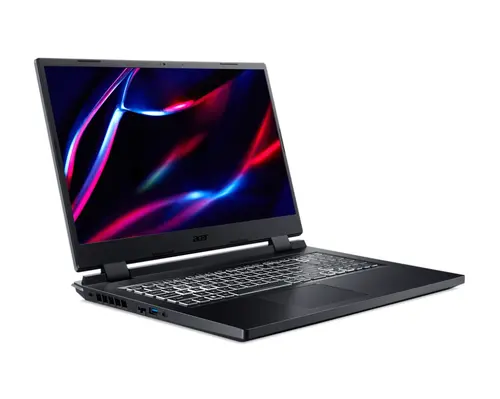 Лаптоп, Acer Nitro 5, AN517-55-78PR, Intel Core i7-12650H(up to 4.70GHz, 24MB), 17.3" FHD (1920x1080) IPS, 144Hz, 16GB DDR5, 1024GB PCIe SSD, RTX 4060 8GB GDDR6, Wi-Fi 6ax, BT 5.1, HD Mic&Cam, RGB Backlit KB, No OS, Black - image 1