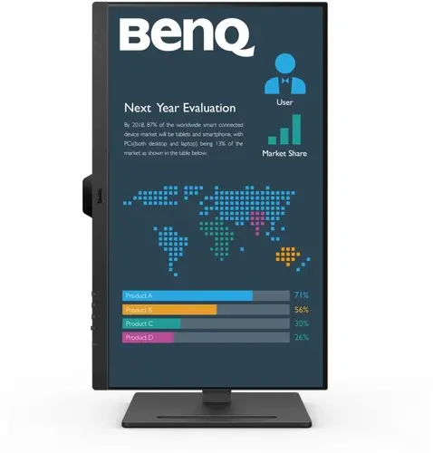 Монитор, BenQ BL2790QT 27" IPS, 5ms, QHD 2560x1440, 75Hz, 99% sRGB, Eye Reminder, Flicker-free, LBL, B.I. Gen2, ePaper, 1000:1, 20M:1 DCR, 8 bit, 350cd/m2,HDMI,DP, USB-C 60W, Daisy Chain, 3xUSB 3.2, 2Wx2, HAdj. Stand 110mm, Headph. jack, Line In,Tilt, VESA, Black - image 2