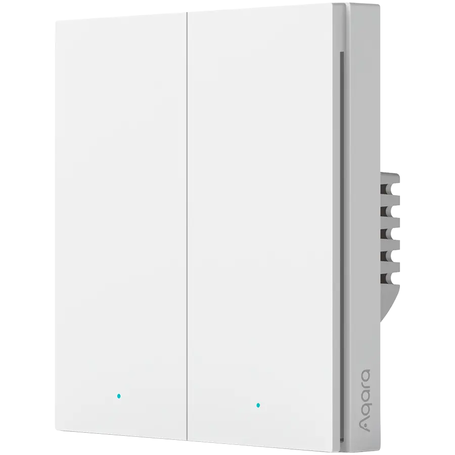 Aqara Smart Wall Switch H1 (with neutral, double rocker): Model: WS-EUK04; SKU: AK074EUW01