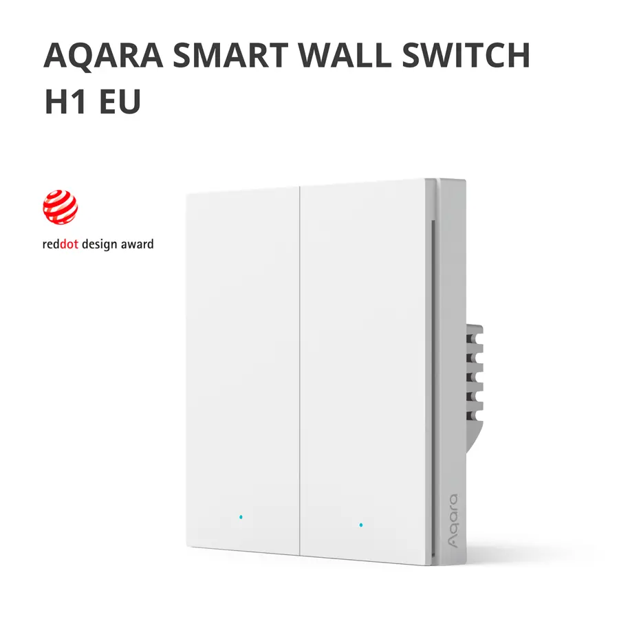Aqara Smart Wall Switch H1 (with neutral, double rocker): Model: WS-EUK04; SKU: AK074EUW01 - image 4