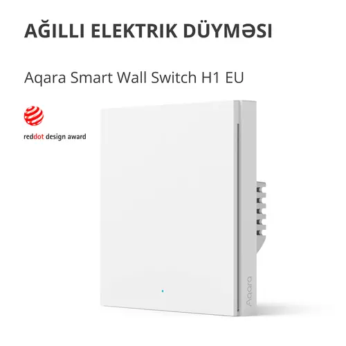 Aqara Smart Wall Switch H1 (with neutral, single rocker) Model No: WS-EUK03; SKU: AK073EUW01 - image 2