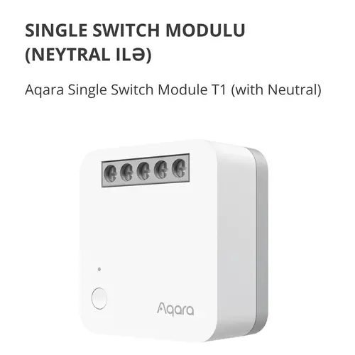 Aqara Modul de întrerupător simplu T1 (cu nul): Nr. model: SSM-U01; SKU: AU001GLW01 - 3
