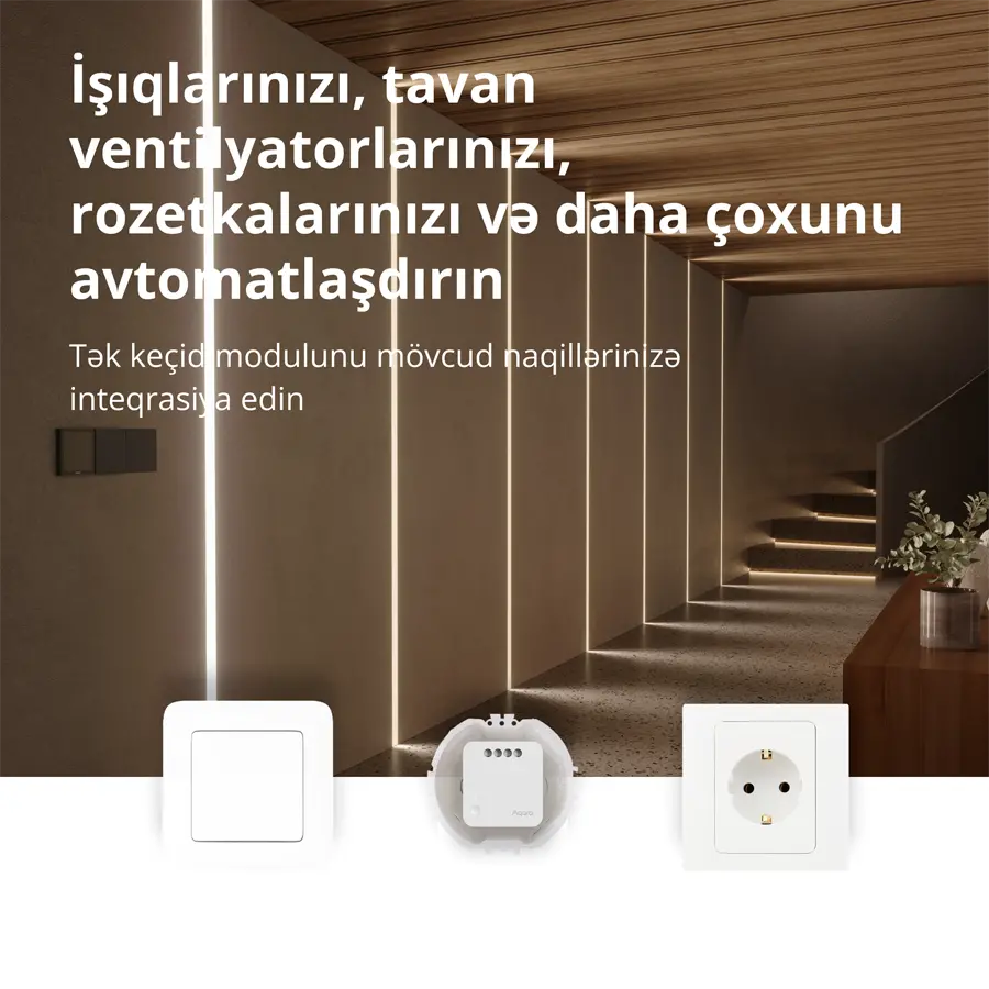 Aqara Modul de întrerupător simplu T1 (cu nul): Nr. model: SSM-U01; SKU: AU001GLW01 - image 8