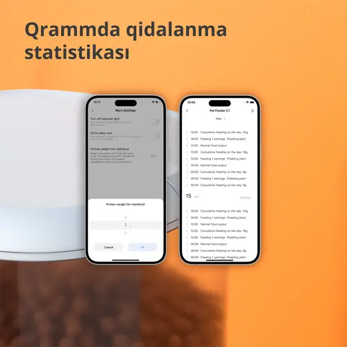 Dozator de hrană pentru animale de companie C1: Nr. model: PETC1-M01; SKU: AM036GLW01 - 26