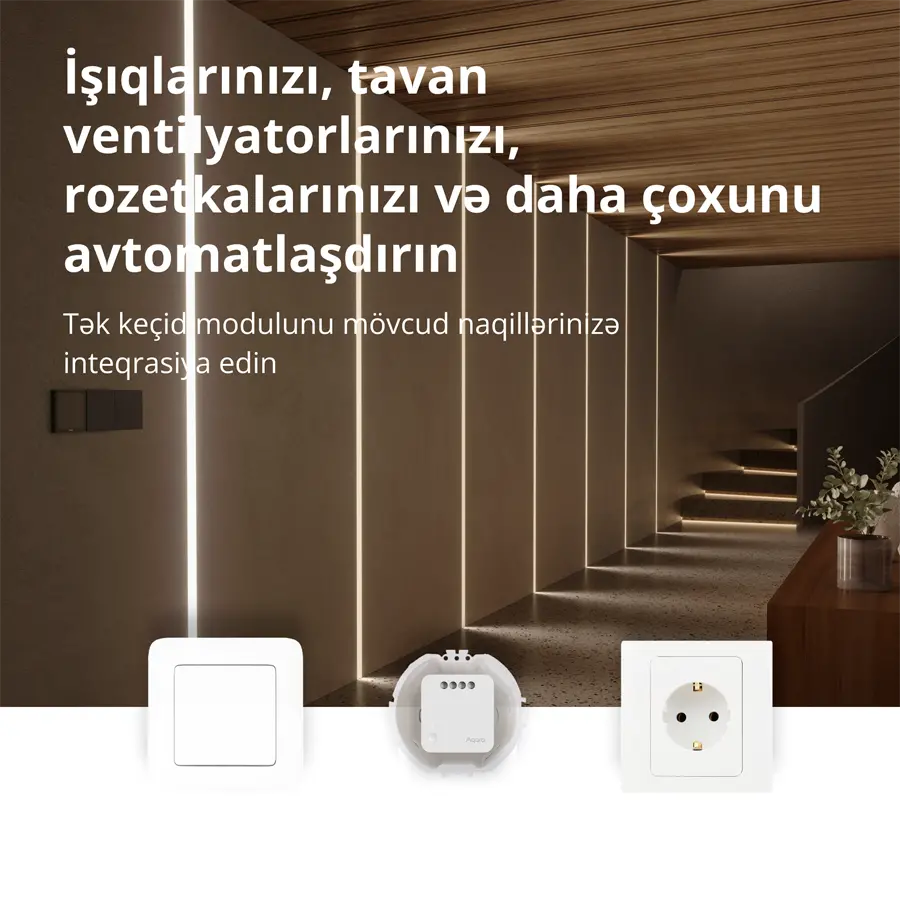 Aqara Modul de întrerupător simplu T1 (fără nul): Nr. model: SSM-U02; SKU: AU002GLW01 - image 9