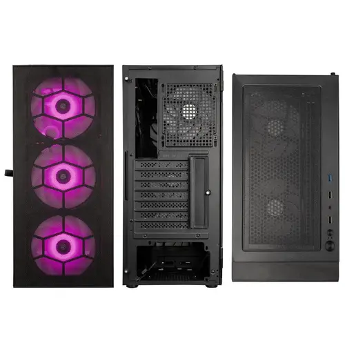 Κουτί Kolink Observatory HF Mesh ARGB TG Mid-Tower, Μαύρο - 5
