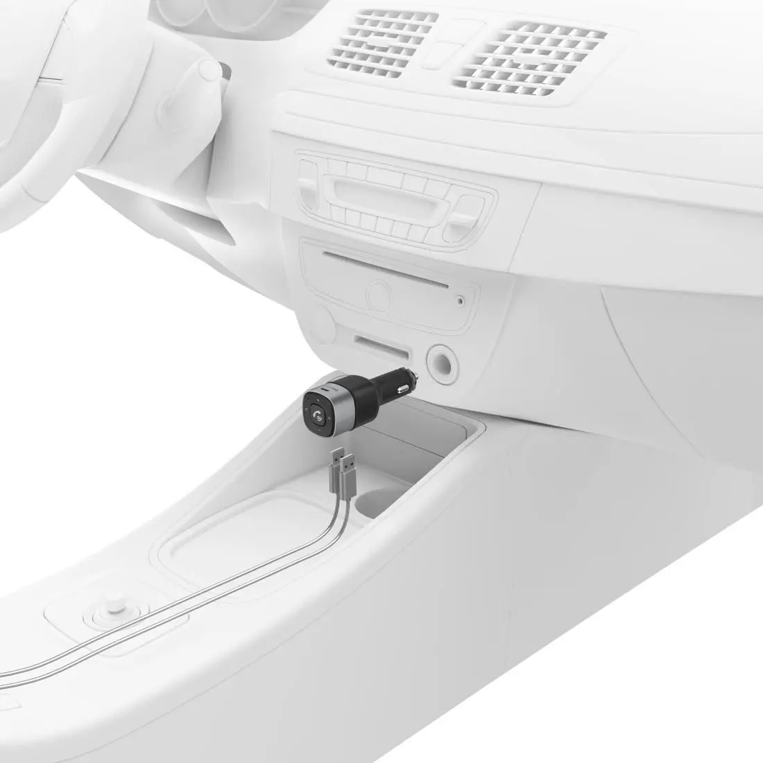 Δέκτης Bluetooth για αυτοκίνητο HAMA υποδοχή 3.5 mm, φορτιστής USB, 2.4 A, 14159 - image 4