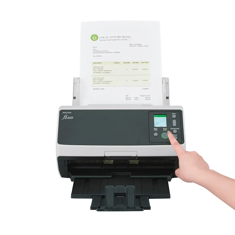 Документен скенер Ricoh fi-8170, A4, USB 3.2 gen1, 70ppm, ADF за 140 страници - image 2