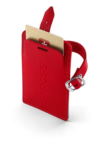 Етикетник за багаж Skross Luggage Tags, Карта за контакт, Червен - image 2