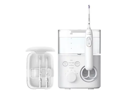 PHILIPS Cordless Power Flosser 7000 Tehnologie Quad Stream 4 moduri de curățare cu irigator bucal 10 niveluri de intensitate - 1