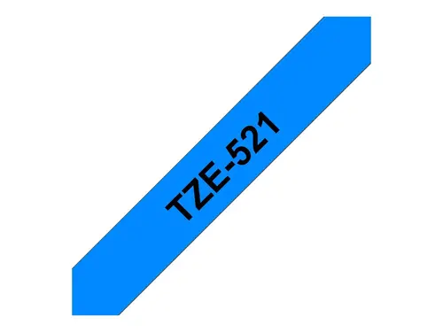 Консуматив, Brother TZe-521 Tape Black on Blue, Laminated, 9mm, 8m - Eco - image 4