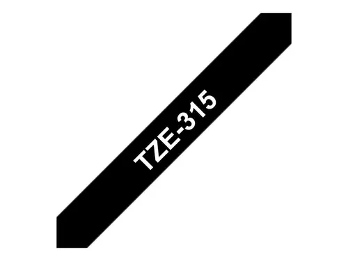 Консуматив, Brother TZe-315 Tape White on Black, Laminated, 6mm, 8m - Eco - image 4