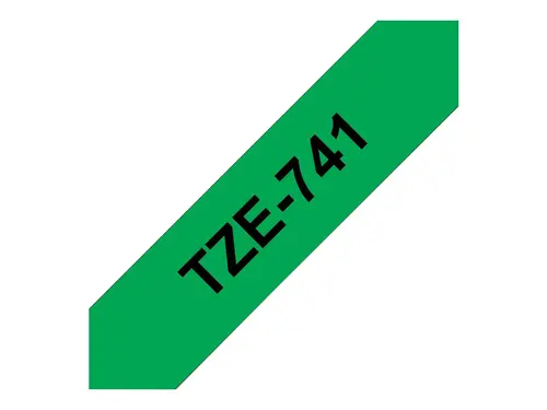 Αναλώσιμο, Brother TZe-741 Tape Black on Green, Laminated, 18mm, 8 m - Eco - 2