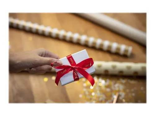 BROTHER textile tape gold/red 12mm/4m - image 1