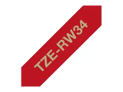 BROTHER bandă textilă auriu/roșu 12mm/4m - image 7