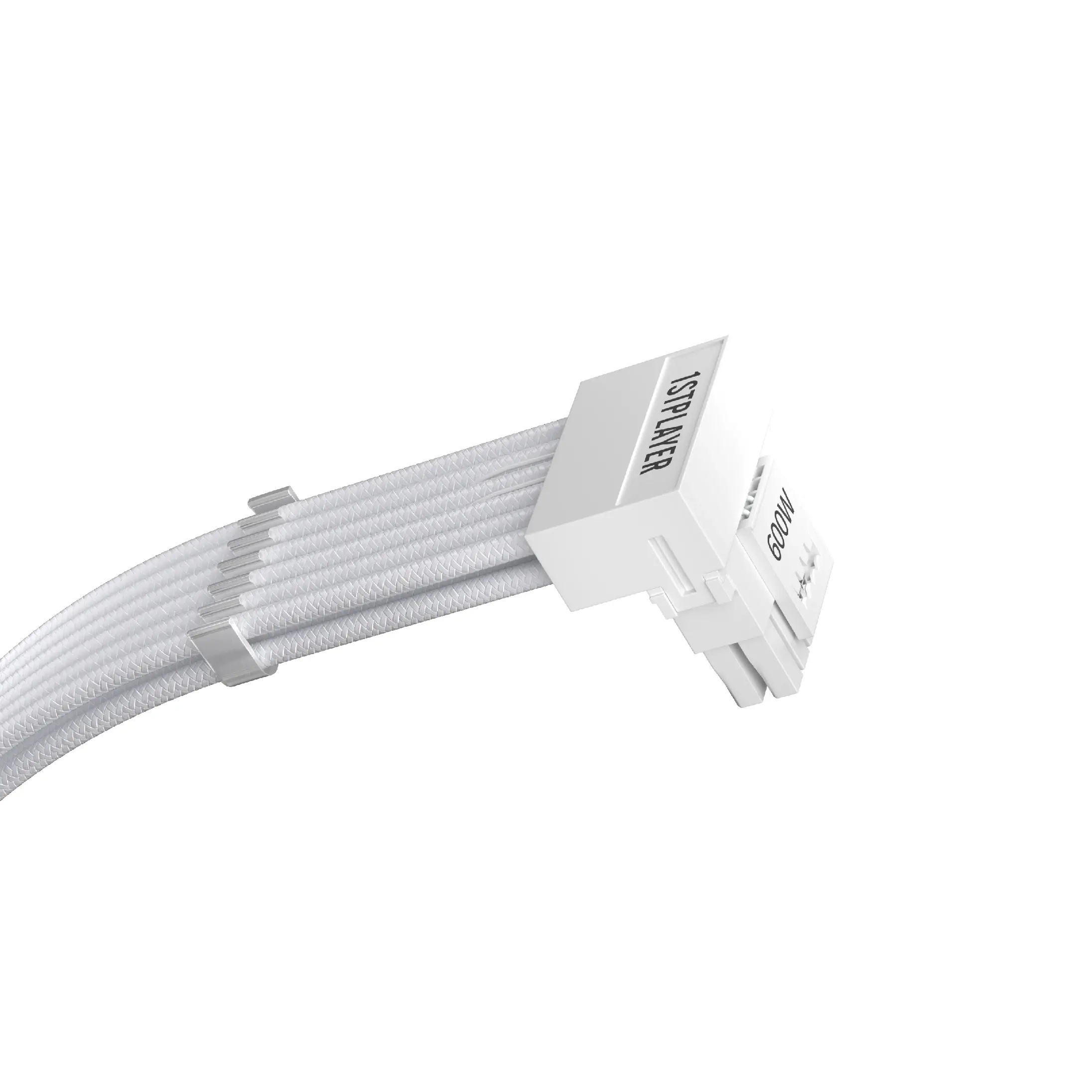 1stPlayer модулен кабел Custom Sleeved Modding Cable White - PCIe 5.0 12VHPWR M/M - FM2-B-WH - image 3