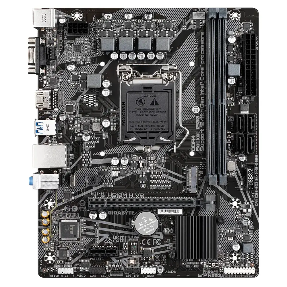 Дънна платка, GIGABYTE GB H510M H V2 / LGA1200 - image 1