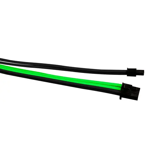 1stPlayer комплект удължителни кабели Custom Modding Cable Kit Black/Green - ATX24P, EPS, PCI-e - BGE-001 - image 1