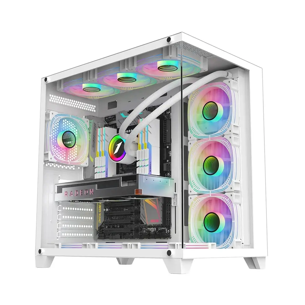 1stPlayer carcasă Case ATX - MEGAVIEW MV8 White - image 12