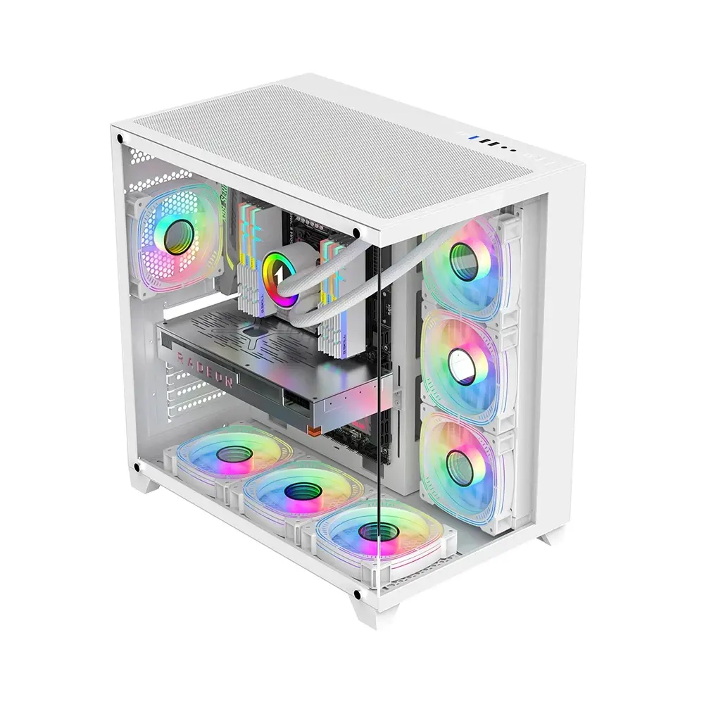 1stPlayer carcasă Case ATX - MEGAVIEW MV8 White - image 7