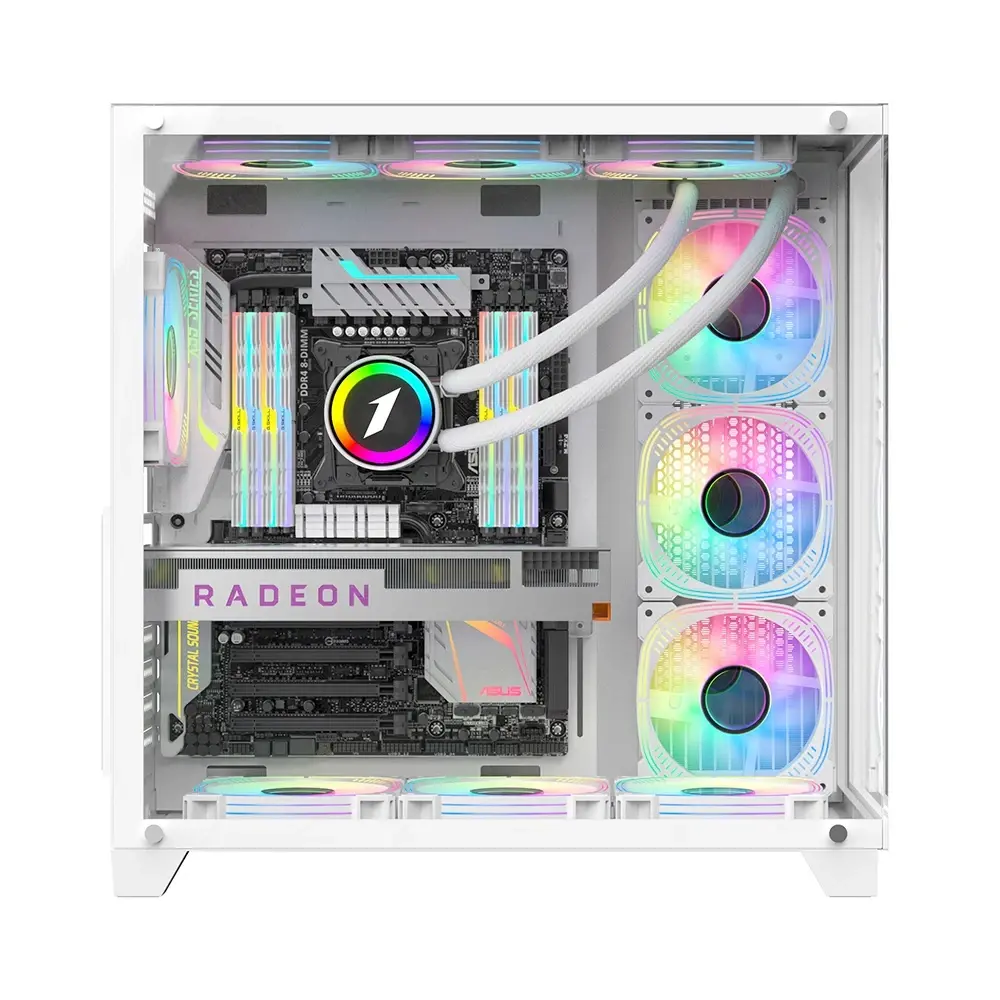 1stPlayer carcasă Case ATX - MEGAVIEW MV8 White - image 8