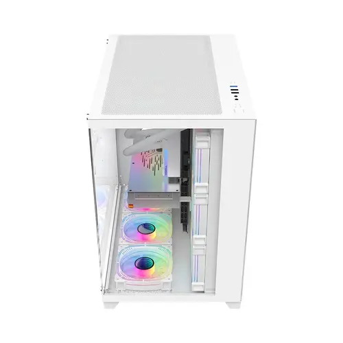 1stPlayer кутия Case ATX - MEGAVIEW MV8 White - image 9