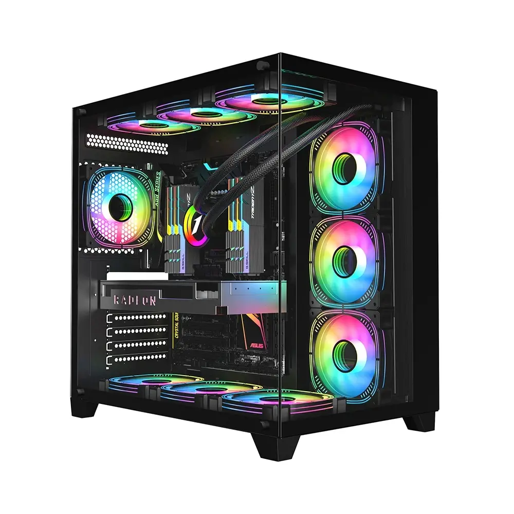 1stPlayer carcasă Case ATX - MEGAVIEW MV8 Black