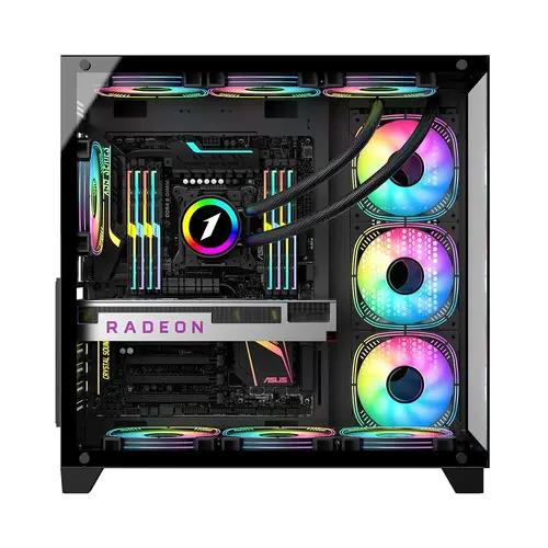 1stPlayer carcasă Case ATX - MEGAVIEW MV8 Black - 11