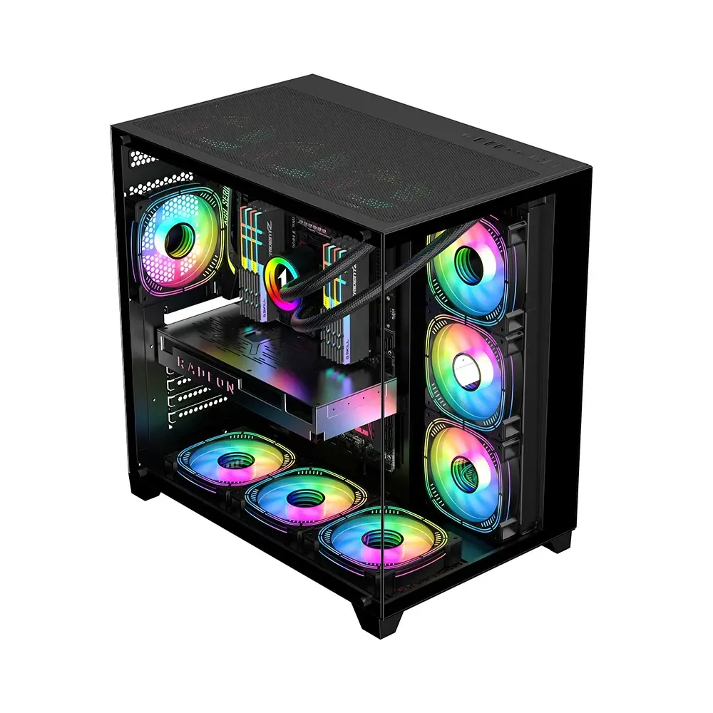 1stPlayer κουτί Case ATX - MEGAVIEW MV8 Black - image 13