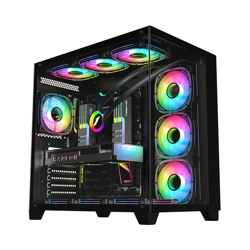 1stPlayer кутия Case ATX - MEGAVIEW MV8 Black - image 9
