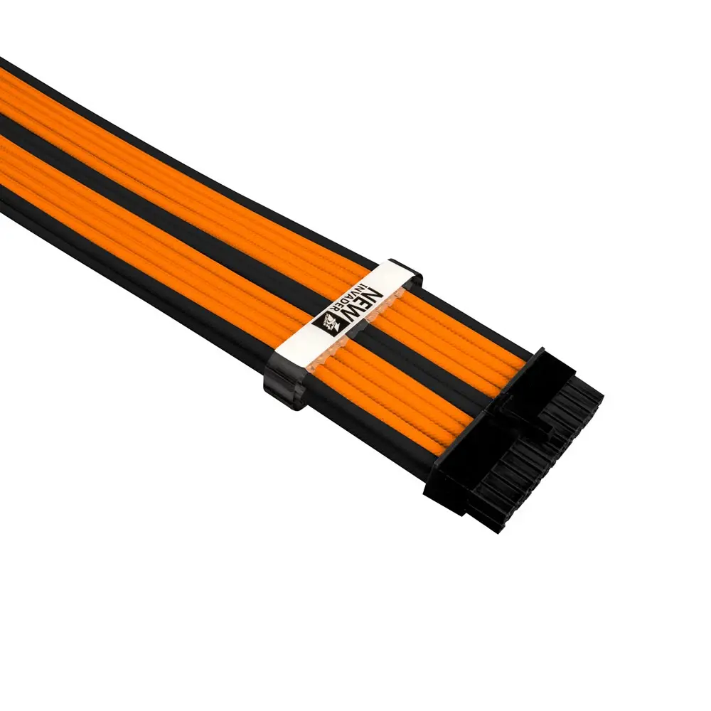 1stPlayer set de cabluri prelungitoare Custom Modding Cable Kit Negru/Portocaliu - ATX24P, EPS, PCI-e - BOR-001