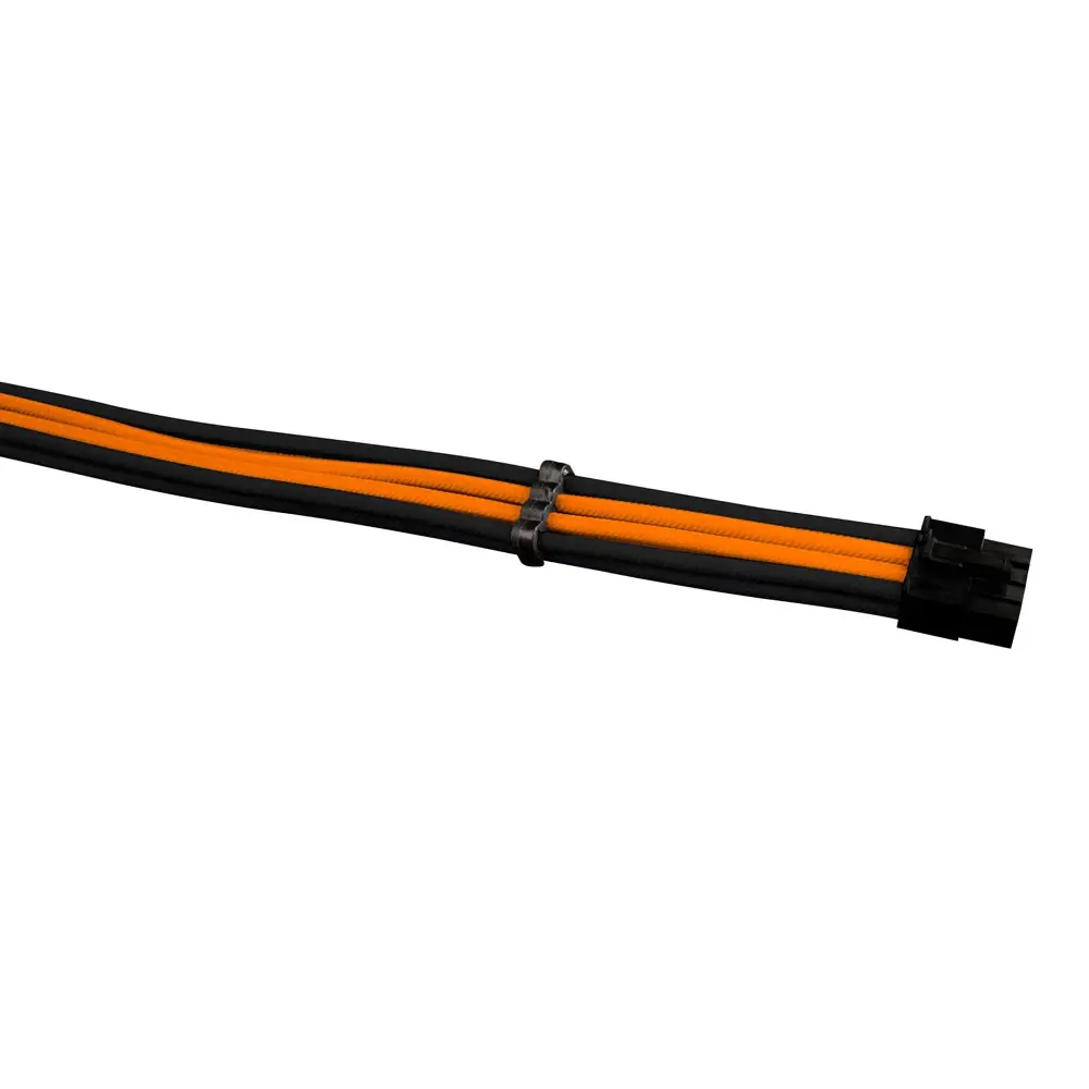 1stPlayer set de cabluri prelungitoare Custom Modding Cable Kit Negru/Portocaliu - ATX24P, EPS, PCI-e - BOR-001 - image 2