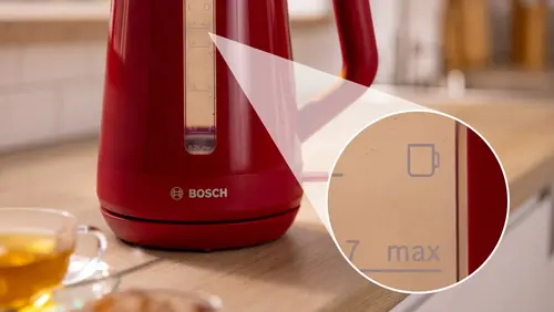 Ηλεκτρικός βραστήρας, Bosch TWK1M124, MyMoment Πλαστικός βραστήρας, 2400 W, 1.7 l, Ένδειξη φλιτζανιών, Φίλτρο αλάτων, Τριπλή λειτουργία ασφαλείας - 5