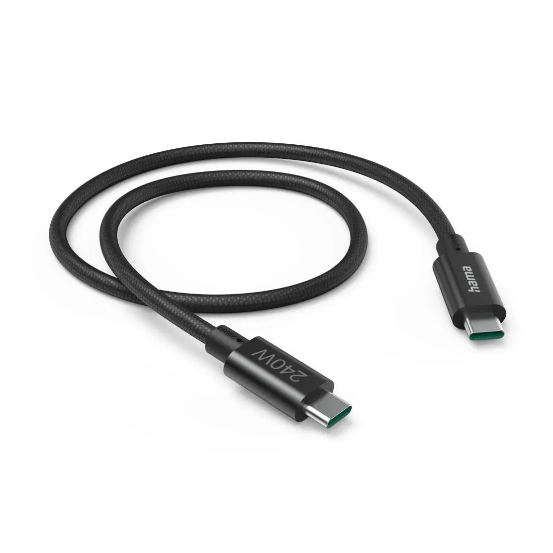 Кабел за зареждане Hama, USB-C - USB-C, 240 W, USB 3.2 Gen1, 201702 - image 1