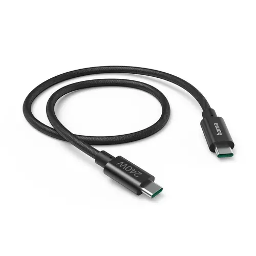 Кабел за зареждане Hama, USB-C - USB-C, 240 W, USB 3.2 Gen1, 201702 - image 1