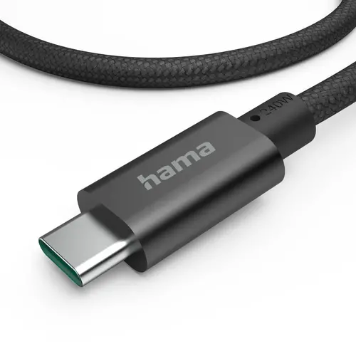 Кабел за зареждане Hama, USB-C - USB-C, 240 W, USB 3.2 Gen1, 201702 - image 3