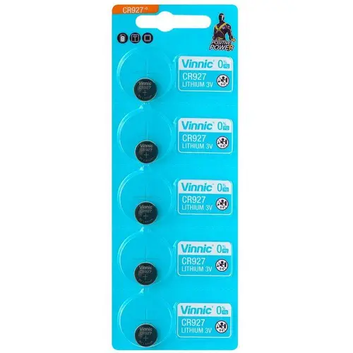Μπαταρία κουμπί λιθίου CR927 3V /AG7/ 395 5PK BLISTER /τιμή για 1 μπαταρία/ VINNIC - 1