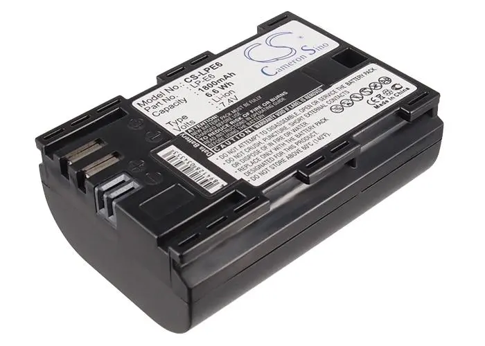 Батерия за камера CANON LPE6 LiIon 7.4V 1800mAh Cameron Sino - image 1