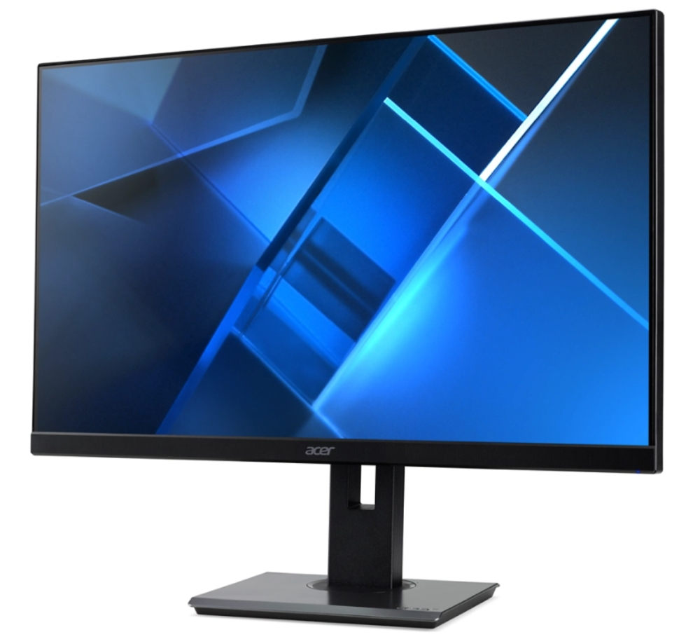 Монитор, Acer Vero B247YEbmiprzxv, 23.8" IPS LED ZeroFrame, Anti-Glare, FreeSync, 4ms (GTG), 100Hz, 100M:1, 250nits, 1920x1080, Flicker-Less, BlueLightShield, Speakers, Audio In/Out, HDMI, VGA, DP, USB HUB 3.2 (1up 4down), VESA, Black - image 2