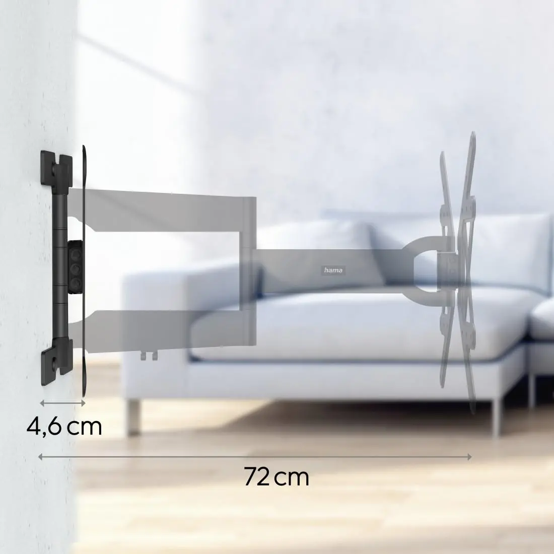 Стенна стойка за OLED TV FULLMOTION, 165 см (65"), 220853 - image 12