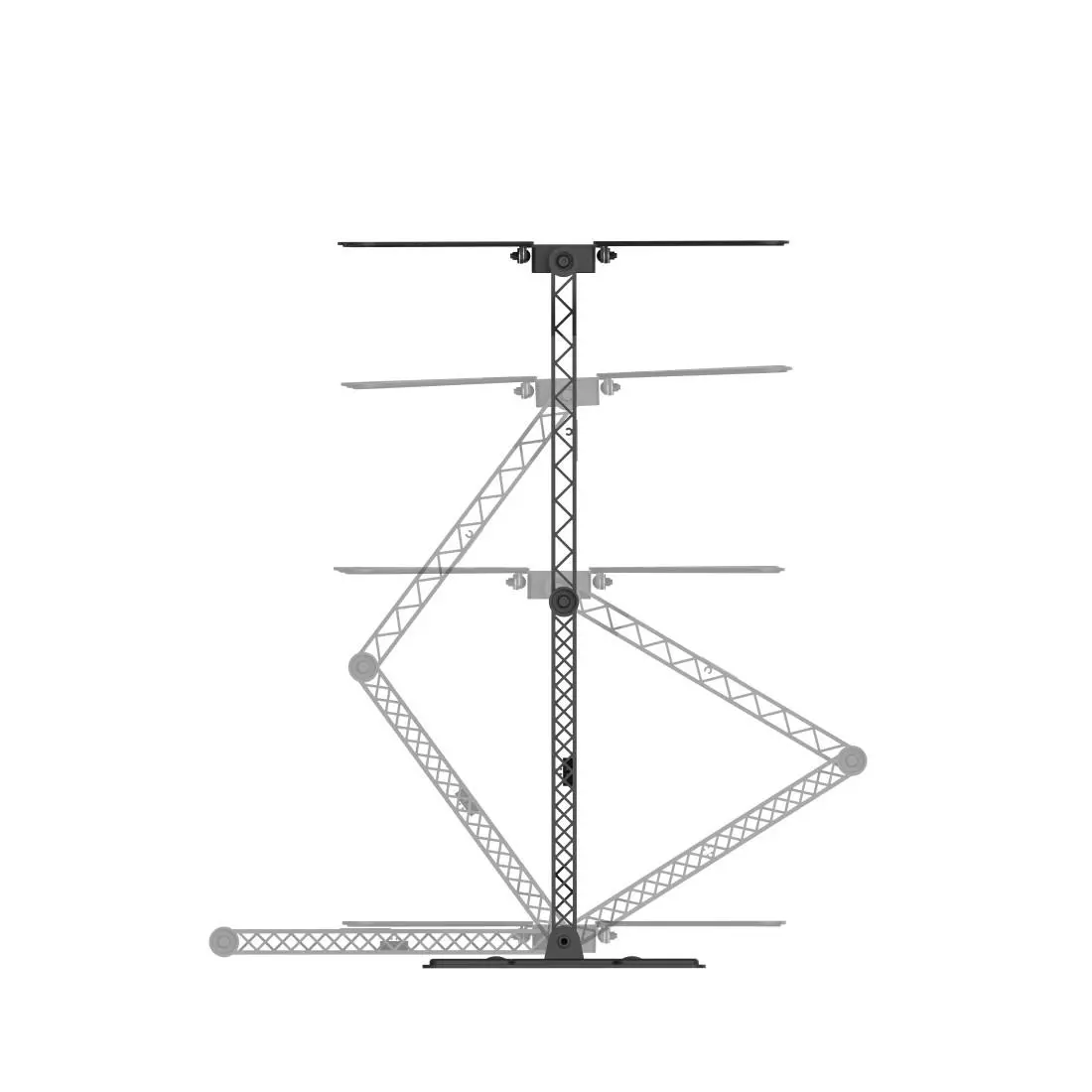 Стенна стойка за OLED TV FULLMOTION, 165 см (65"), 220853 - image 3