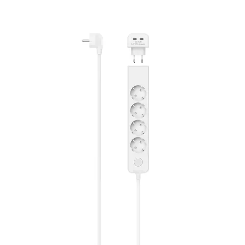 HAMA Prelungitor cu 5 prize, 17 W, 2xUSB-C, 223191