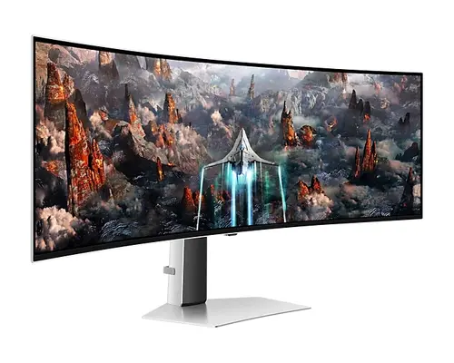 Монитор, Samsung LS49CG934, 49" Odyssey G9 GAMING, Curved OLED, 1800R, 240Hz, Smart. 32:9, 5120 x 1440, 250 cd/m2, Display Port , HDMI,Micro HDMI, USB Hub, Silver - image 2