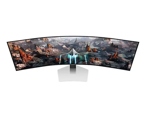 Монитор, Samsung LS49CG934, 49" Odyssey G9 GAMING, Curved OLED, 1800R, 240Hz, Smart. 32:9, 5120 x 1440, 250 cd/m2, Display Port , HDMI,Micro HDMI, USB Hub, Silver - image 3