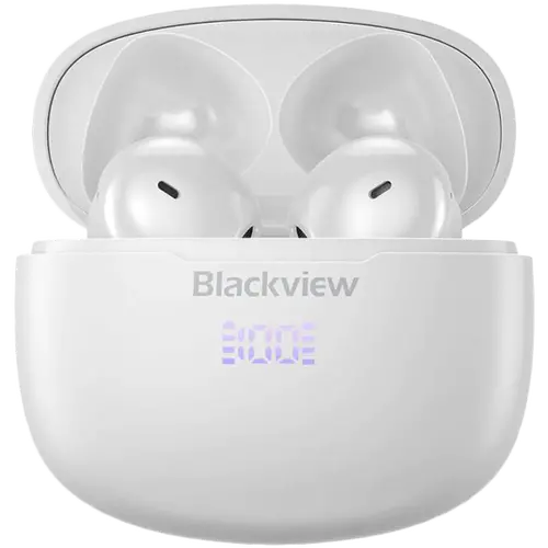 Blackview AirBuds 7, Battery 35mAh,Charging box battery 470mAh, Bluetooth 5.3, White