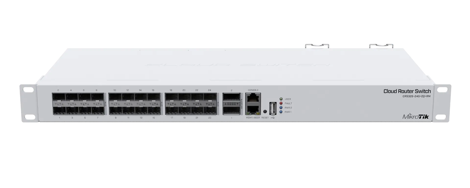 Суич MikroTik CRS326-24S+2Q+RM, 24 x Gigabit Ethernet ports, 2 x SFP